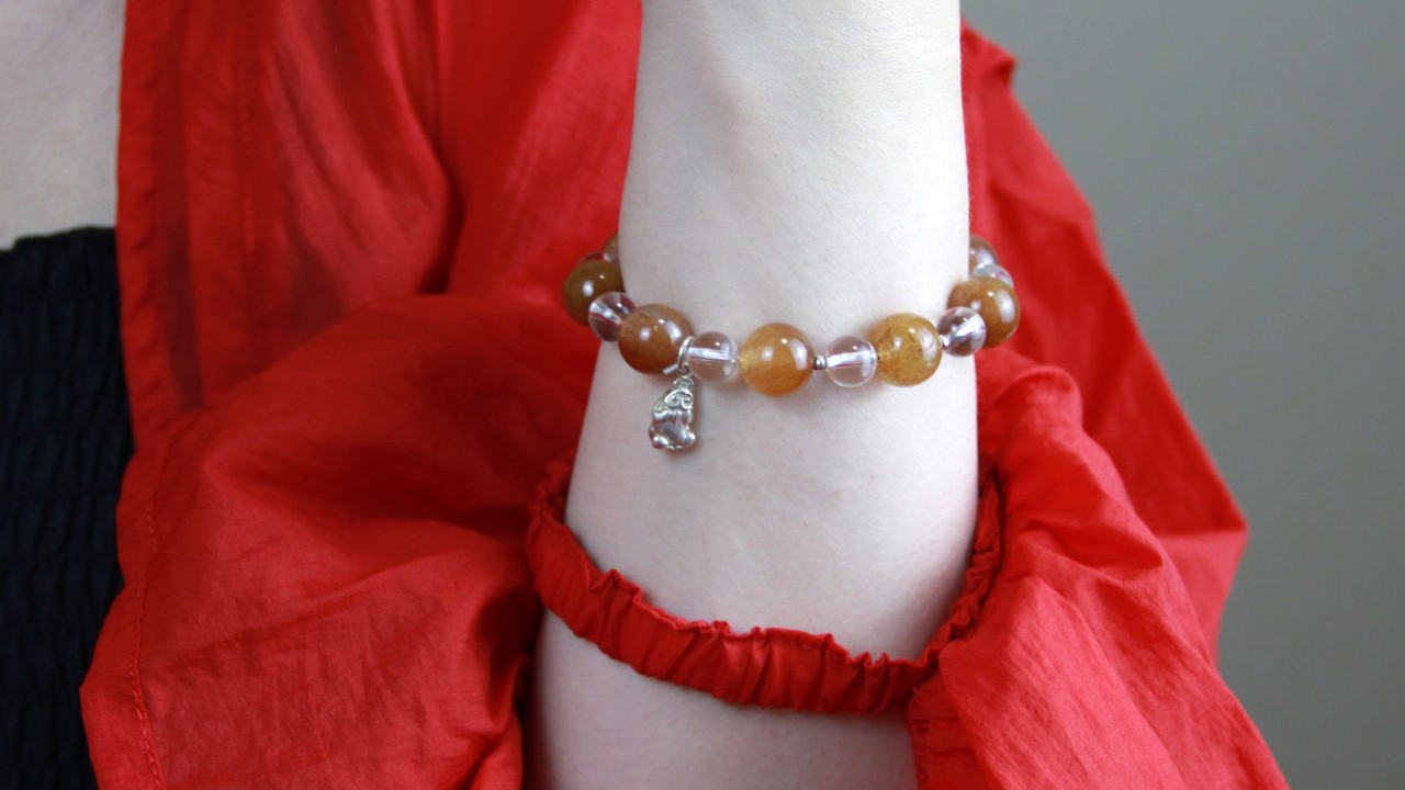 Orange Bracelets, Orange Necklaces & Orange Earrings Gemstone Jewelry
